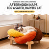 Petal-Shaped Elevated Cat Bed with Washable Cushion