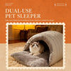 Polyester Semi-Enclosed Pet Bed for Cats and Small Dogs