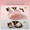 Round Hammock-Style Pet Bed with Hanging Toy