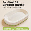 Oval Cat Scratcher with Integrated Bed