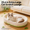 Oval Cat Scratcher with Integrated Bed