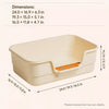 Portable Pet Litter Box for Cats and Small Dogs