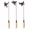 Interactive Feather Cat Wand Toy with Wooden Handle