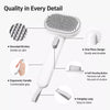2-in-1 Cat & Dog Deshedding and Detangling Grooming Brush