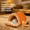 Polyester Semi-Enclosed Pet Bed for Cats and Small Dogs