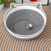 Cat Bed with Built-In Scratching Pad and Washable Cushion