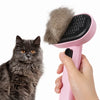 2-in-1 Cat & Dog Deshedding and Detangling Grooming Brush