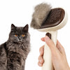 2-in-1 Cat & Dog Deshedding and Detangling Grooming Brush