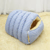 Enclosed Open-Front Pet Bed for Cats and Small Dogs