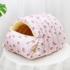 Enclosed Open-Front Pet Bed for Cats and Small Dogs