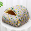 Enclosed Open-Front Pet Bed for Cats and Small Dogs