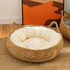Handwoven Rattan Cat Bed