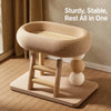 Space-Saving Cat Scratcher and Bed with Sisal Climbing Frame