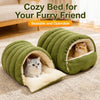 Semi-Enclosed Cat and Dog Bed with Removable Cover