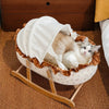 French-Style Cat Bed for Everyday Lounging