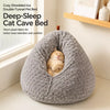 Enclosed Chicken Butt Cat Bed – Plush Resting Nest