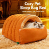 Polyester Semi-Enclosed Pet Bed for Cats and Small Dogs
