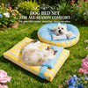 Striped Pet Bed for Cats & Dogs – Removable, Washable