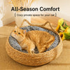Handwoven Rattan Cat Bed
