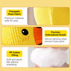 Plush Squeaky Dog Toys – Duck, Disc & Pizza Designs