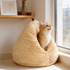 Enclosed Chicken Butt Cat Bed – Plush Resting Nest