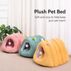 Semi-Enclosed Cat Cave Bed with Tunnel