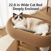 Space-Saving Cat Scratcher and Bed with Sisal Climbing Frame