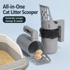 All-in-One Cat Litter Scoop with Built-In Bag Holder
