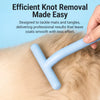 Long-and-Short-Tooth Stainless Steel Rake Comb for Dogs & Cats