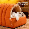 Polyester Semi-Enclosed Pet Bed for Cats and Small Dogs