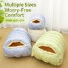 Enclosed Open-Front Pet Bed for Cats and Small Dogs