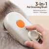 Rechargeable Spray Pet Grooming Brush for Cats and Dogs