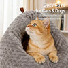 Enclosed Chicken Butt Cat Bed – Plush Resting Nest