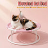 Round Hammock-Style Pet Bed with Hanging Toy