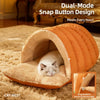 Polyester Semi-Enclosed Pet Bed for Cats and Small Dogs