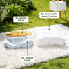 Striped Pet Bed for Cats & Dogs – Removable, Washable