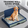 Plastic Dog Potty Tray with Walls, Drawer & Wire Grate