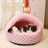 Semi-Enclosed Winter Pet Bed for Cats and Small Dogs