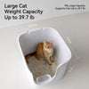 Large Semi-Enclosed Cat Litter Box