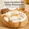 Handwoven Rattan Cat Bed