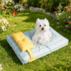 Striped Pet Bed for Cats & Dogs – Removable, Washable