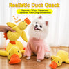 Plush Squeaky Dog Toys – Duck, Disc & Pizza Designs