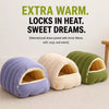 Semi-Enclosed Cat and Dog Bed with Removable Cover
