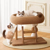 Space-Saving Cat Scratcher and Bed with Sisal Climbing Frame