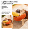 Petal-Shaped Elevated Cat Bed with Washable Cushion