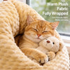 Enclosed Chicken Butt Cat Bed – Plush Resting Nest