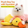 Plush Squeaky Dog Toys – Duck, Disc & Pizza Designs