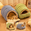 Semi-Enclosed Washable Pet Bed for Cats & Small Dogs