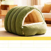 Semi-Enclosed Cat and Dog Bed with Removable Cover