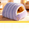 Semi-Enclosed Cat and Dog Bed with Removable Cover